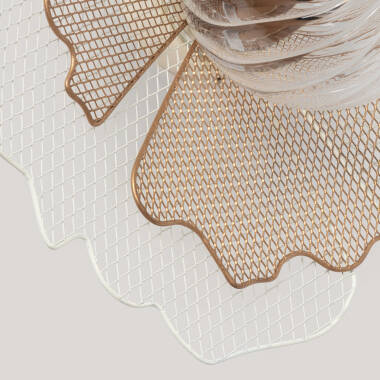 Image of Iluzzia Planella Glass Flush Wall Light