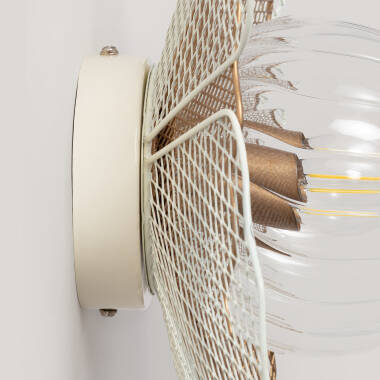 Image of Iluzzia Planella Glass Flush Wall Light