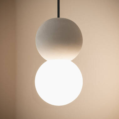 Image of Edit Deyla Plaster Ceiling Pendant Light