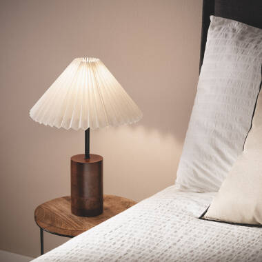 Image of Iluzzia Leonessa Wood Table Lamp