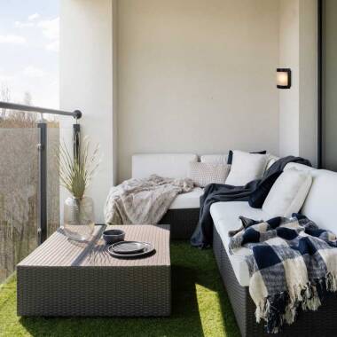 Image of Lucide Bolo Outdoor Flush Wall Light