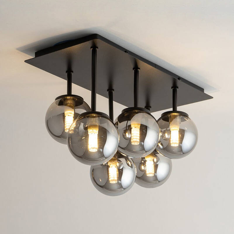 Image of Edit Tulia 6 Light Semi-Flush Bar Ceiling Pendant