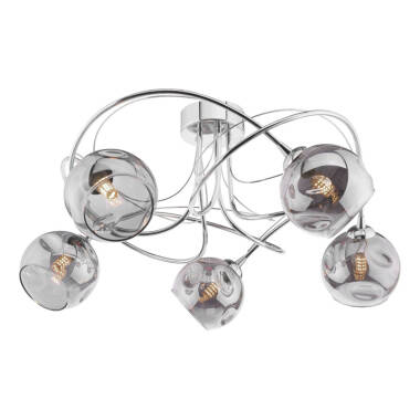 Dar Onawa 5 Light Semi-Flush Ceiling Light