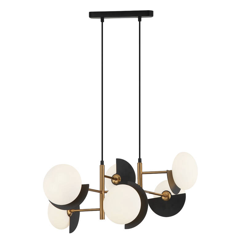 Image of Edit Darcy 6 Light Glass Ceiling Pendant