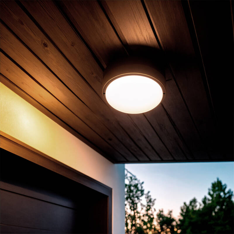Image of Hublot Round 25W LED Outdoor Flush Ceiling Light IP65