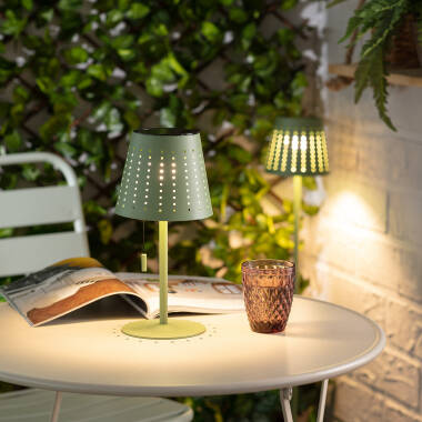 Image of Suri 365 Banate Solar LED USB Outdoor Table Lamp
