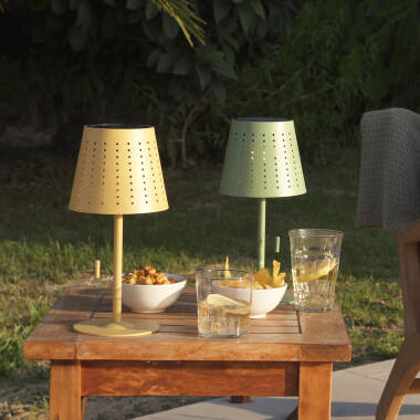 Image of Suri 365 Banate Solar LED USB Outdoor Table Lamp