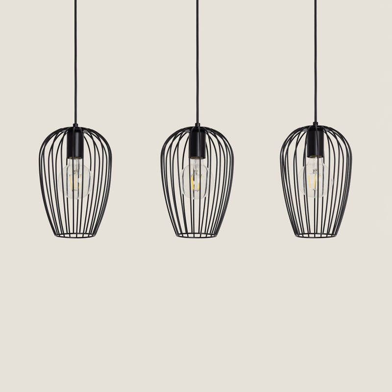 Image of Edit Telmi 3 Light Bar Ceiling Pendant Light