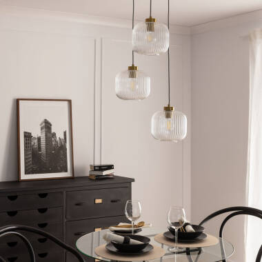 Image of Edit Wilde 3 Light Glass Cluster Ceiling Pendant