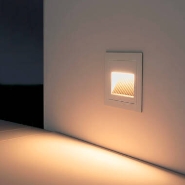 Image of Edit Wabi 3W Square LED Recessed Outdoor Wall Light