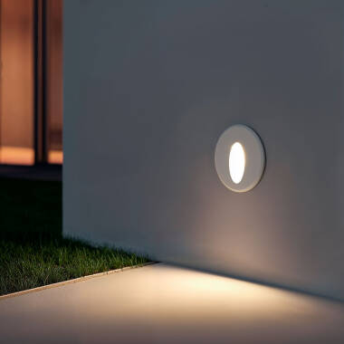 Edit Wabi 3W Round LED Recessed Outdoor Wall Light