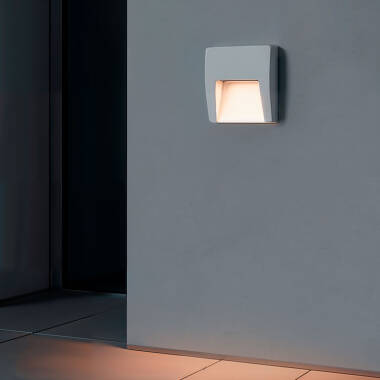 Image of Edit 3W Dag Square Surface Outdoor LED Wall Light