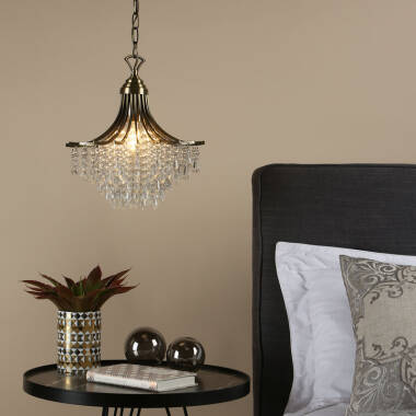 Image of Dar Suri Glass Ceiling Pendant Light