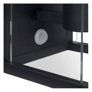Image of Lucide Claire Half Lantern Outdoor Wall Light with PIR Sensor