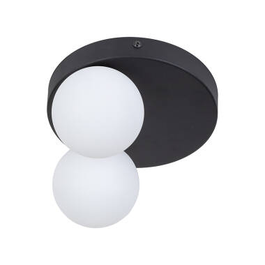 Image of Edit Bianca 2 Light Flush Ceiling Light