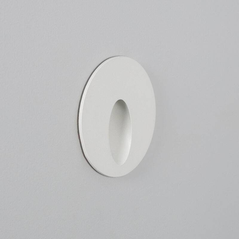 Image of Edit 3W Boiler Round Recessed LED Wall Light