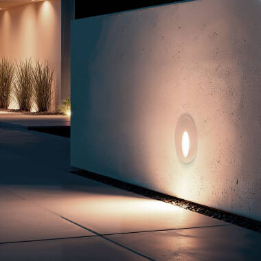 Image of Edit 3W Boiler Round Recessed LED Wall Light