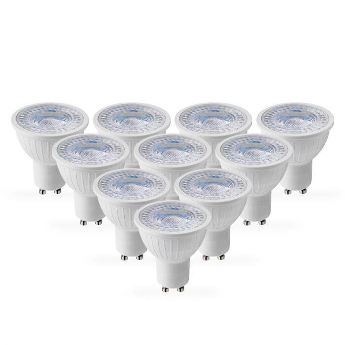 Image of Envirolight 5W Dimmable LED GU10 Bulb - Pack of 10 - Flood Beam