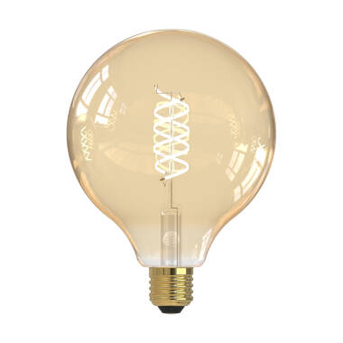 Image of Dar 5.5W Dimmable LED Decorative Filament 125mm Globe Bulb - Screw Cap - Pack of 4