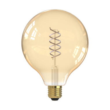 Dar 5.5W Dimmable LED Decorative Filament 125mm Globe Bulb - Screw Cap - Pack of 4