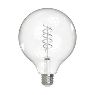 Dar 8W Dimmable LED Decorative Filament 125mm Globe Bulb - Screw Cap - Pack of 4