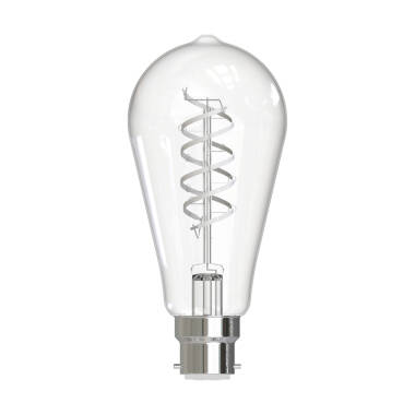 Dar Rustika 8W Dimmable LED Decorative Filament Squirrel Cage Bulb - Bayonet Cap