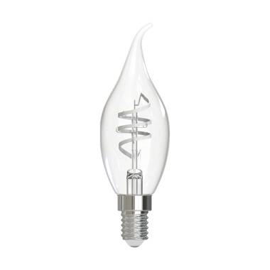 Dar 4.6W Dimmable LED Decorative Filament Bent Tip Candle Bulb - Small Screw Cap