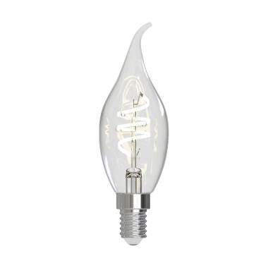 Image of Dar 4.6W Dimmable LED Decorative Filament Bent Tip Candle Bulb - Small Screw Cap