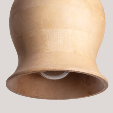 Image of Iluzzia Akesh II Wood Ceiling Pendant Light