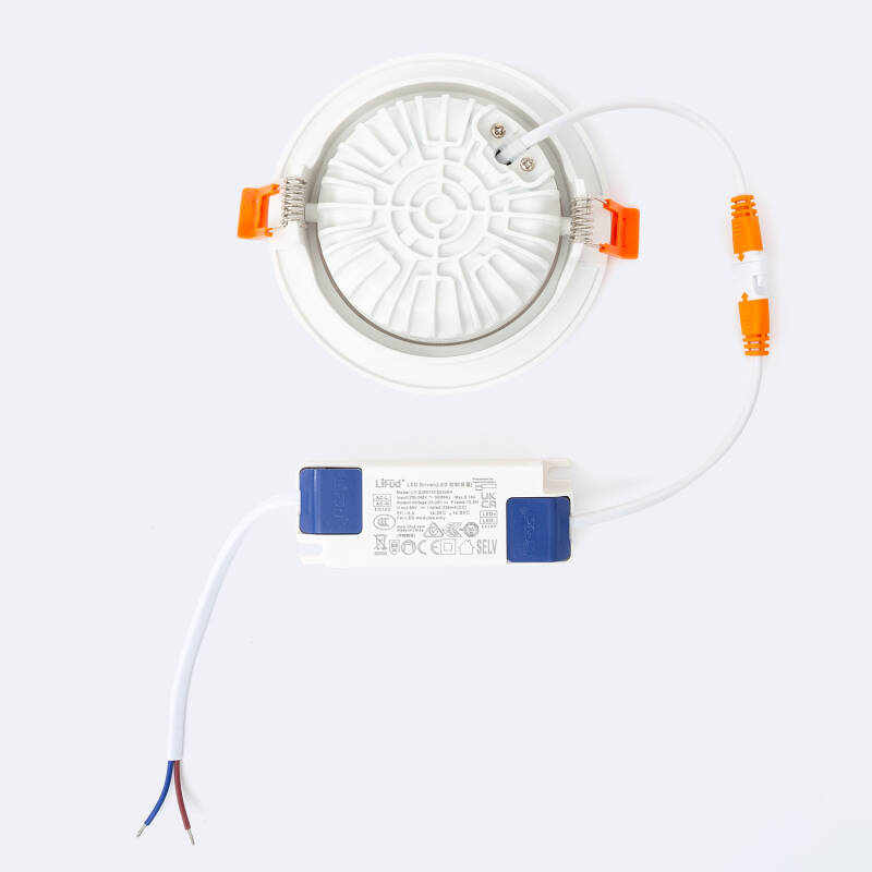 Image of Round Ultraslim Expert Colour 15W COB LED Adjustable Downlight Cutout 100mm