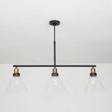 Image of Edit Factory Glass 3 Light Bar Ceiling Pendant