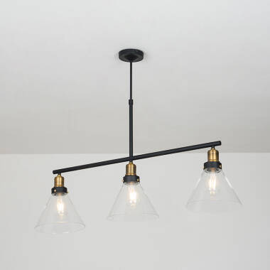 Image of Edit Factory Glass 3 Light Bar Ceiling Pendant