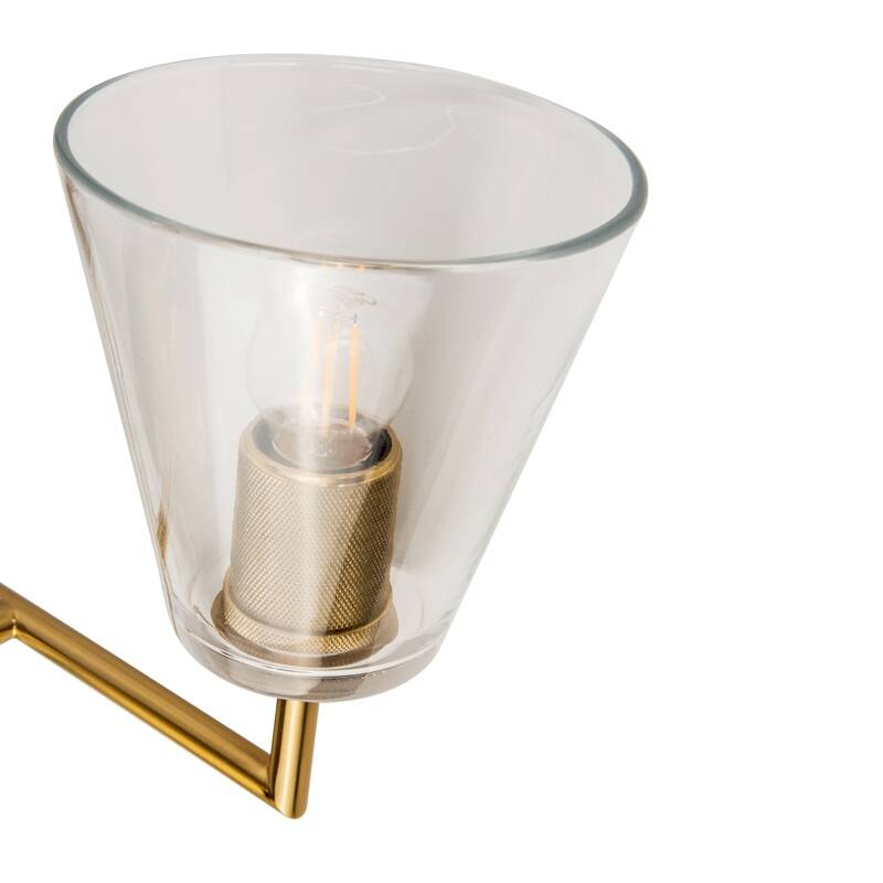 Image of Westport Knurl Glass Twin Wall Light