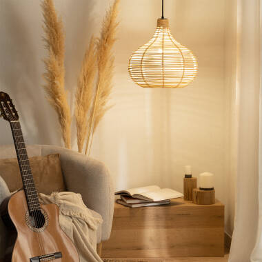 Image of Edit Yantai Rattan Ceiling Pendant Light