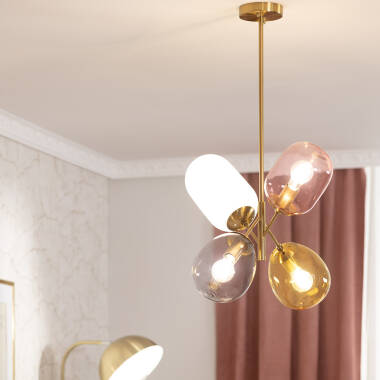 Image of Edit Papallona 4 Light Glass Ceiling Pendant