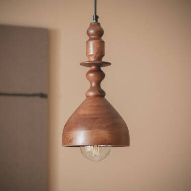 Image of Edit Eravur Wood Ceiling Pendant Light