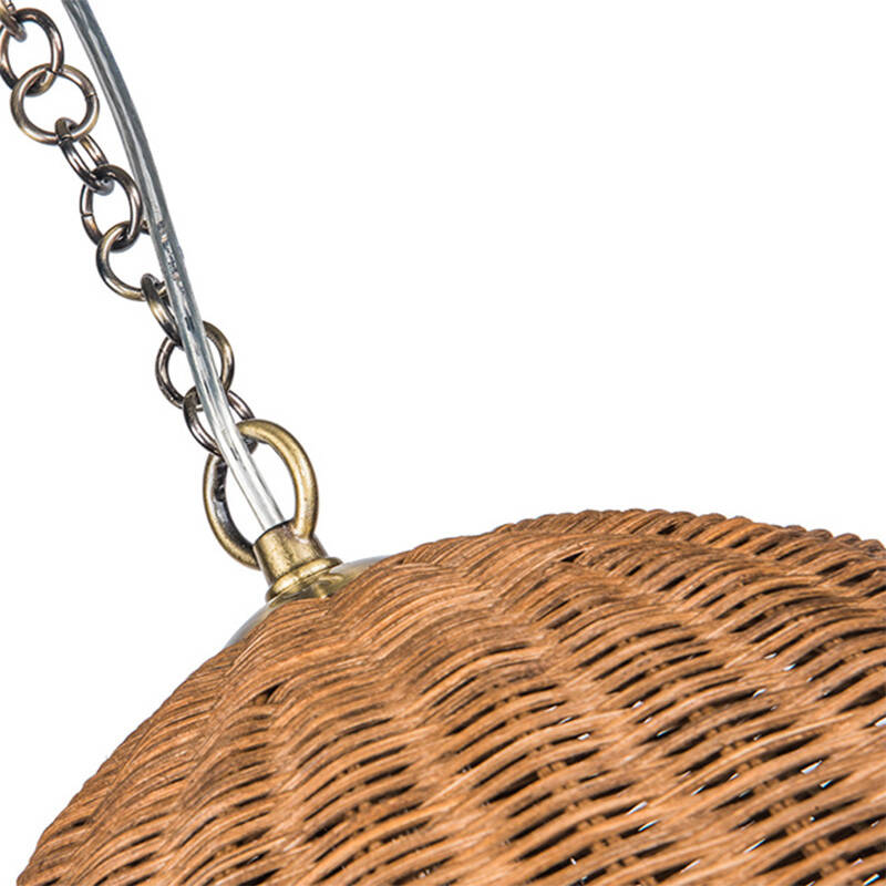Image of Khudi & Khora Cortado Rattan Ceiling Pendant Light