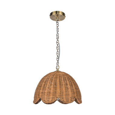 Image of Khudi & Khora Cortado Rattan Ceiling Pendant Light