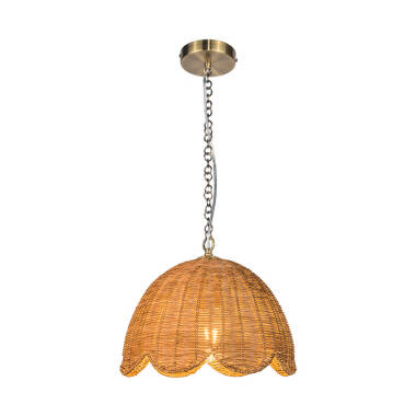Image of Khudi & Khora Cortado Rattan Ceiling Pendant Light