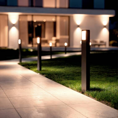 Image of Edit Emerita 6W Warm White LED Outdoor Bollard Light 80cm