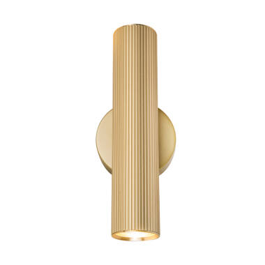 Westport Silk Knurl Fluted 250 Up & Down Wall Light