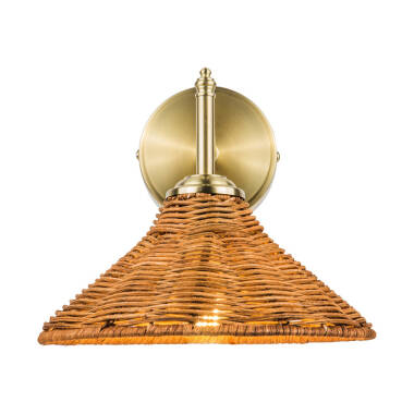 Image of Wisteria Mabel Rattan Wall Light