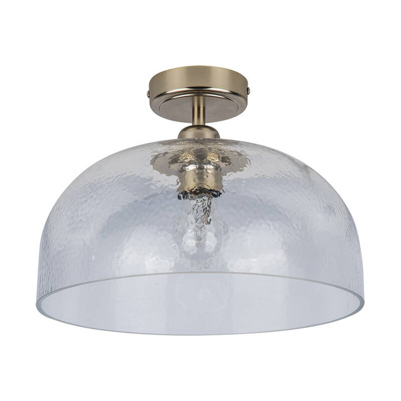 Image of Wisteria Clara Semi-Flush Glass Ceiling Light