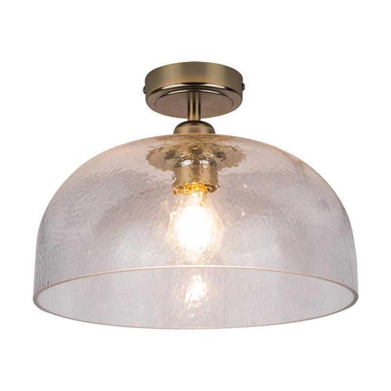 Image of Wisteria Clara Semi-Flush Glass Ceiling Light