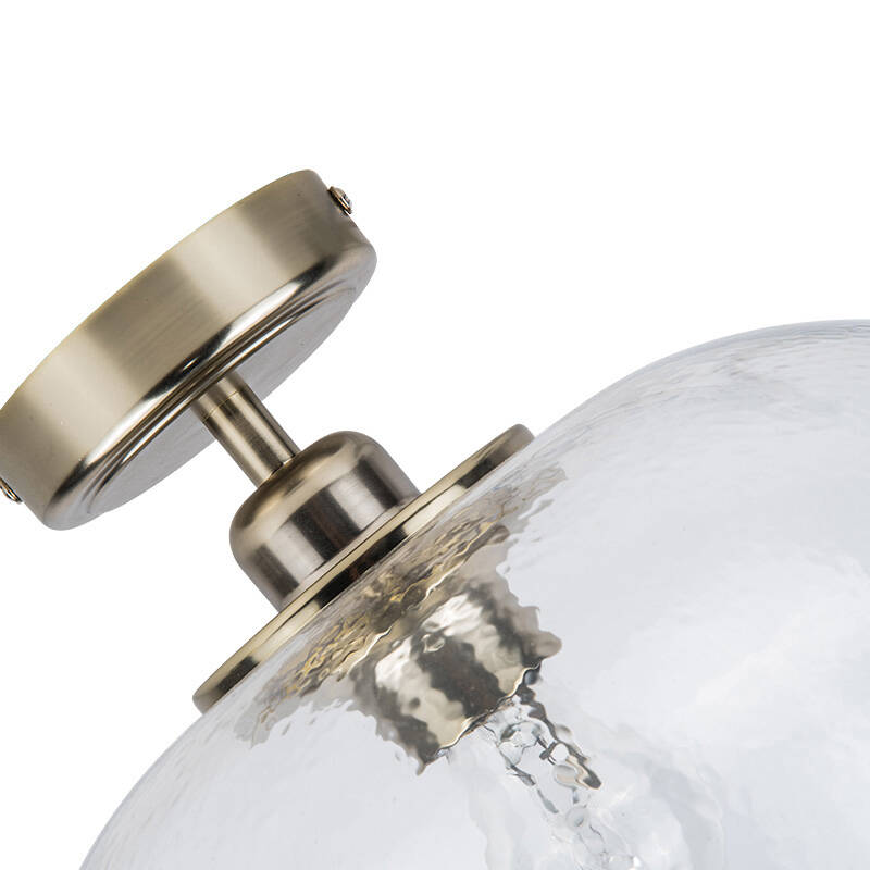 Image of Wisteria Clara Semi-Flush Glass Ceiling Light