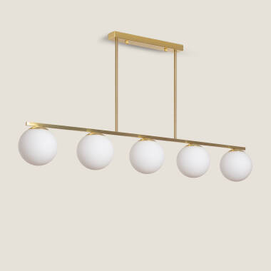 Edit Boqor 5 Light Semi-Flush Bar Ceiling Pendant