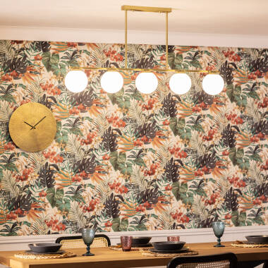 Image of Edit Boqor 5 Light Semi-Flush Bar Ceiling Pendant