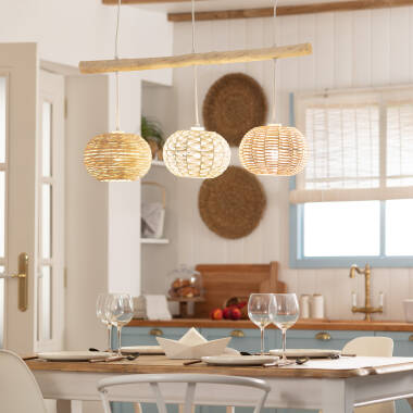 Image of Edit Linfen 3 Light Bar Ceiling Pendant