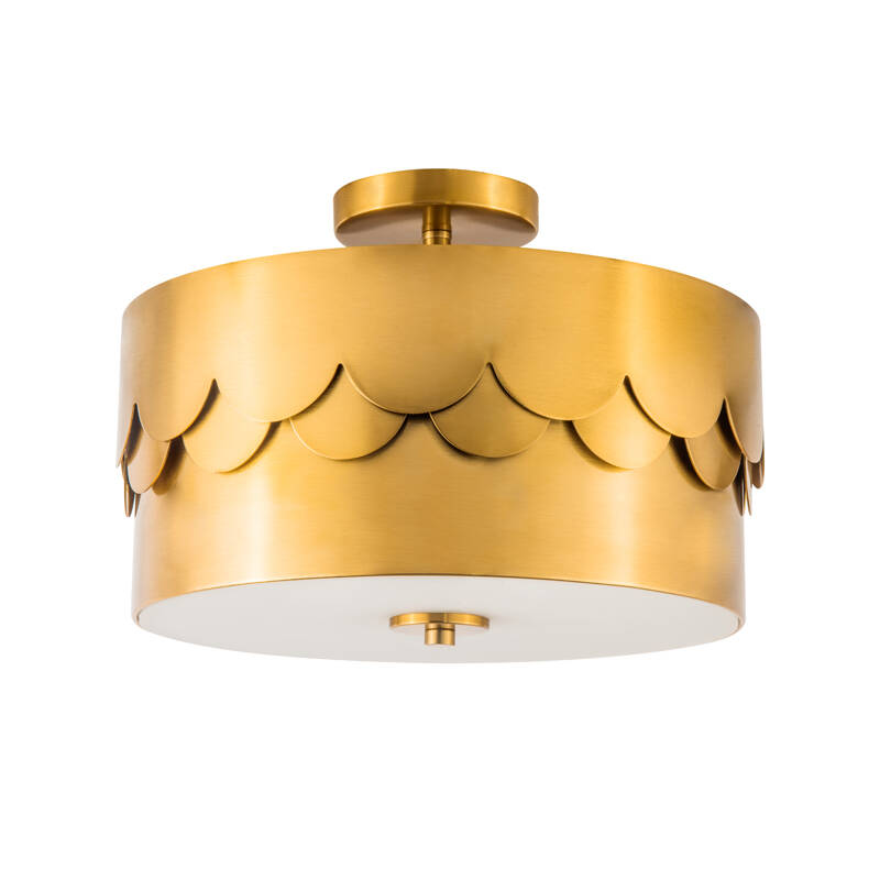 Image of Wisteria Wave Semi-Flush Ceiling Light