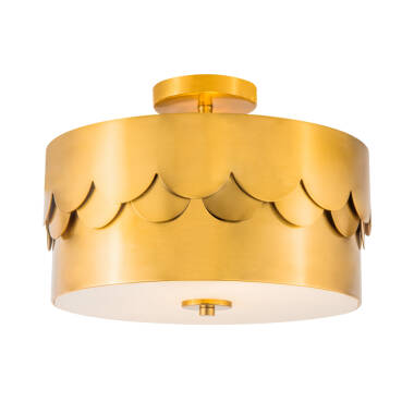 Image of Wisteria Wave Semi-Flush Ceiling Light